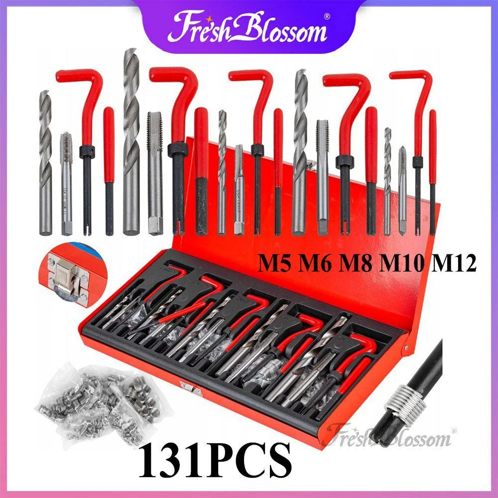 Набор для восстановления резьбы (Набор метчиков и плашек) 131PCS