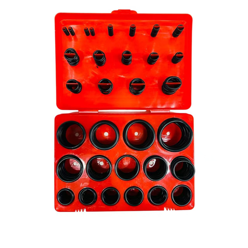 Набор резиновых уплотнительных колец (сальников) Красный 374pcs, изображение 1